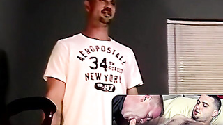 JoeSchmoeXXX.com - Hetero jock gets blow-job 2nd time after shooting fountains with arousal