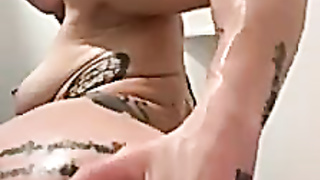 Maddi_Pann bathroom butt sex ass-plug