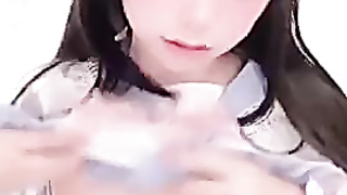 Remukira glass faux-cock joy