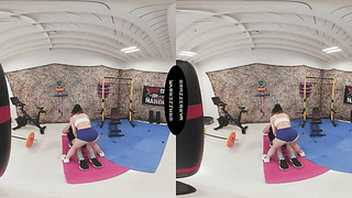 BRAZZERS VR - Witness Lulu Chu Shag Her Customer In The Gym Before She Comebacks To Fellate Your Shaft