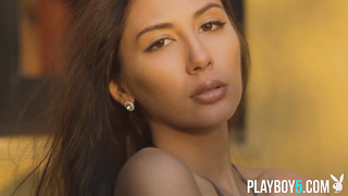 Fabulous latina Gianna Dior solo outdoor