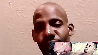 JoeSchmoeXXX.com - Black guy globs by to get some hatch and feed me his spunk with mastery