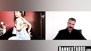 Keisha Grey inspects step-dad's fucktoy box joy