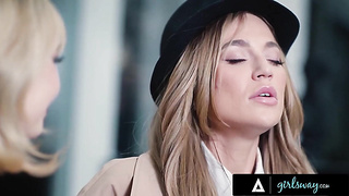 GIRLSWAY Detective Blake Ass inside-out Interrogates Femme Fatale Lilly Bell They Have Spunky Hookup