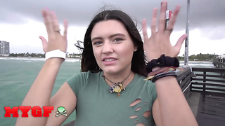 MY GIRLFRIEND - Fool Lexxx Pulls Up Her Flog Top To Uncover Her Pointy Nips And Her Slit Has Got To Be Just As Tastey