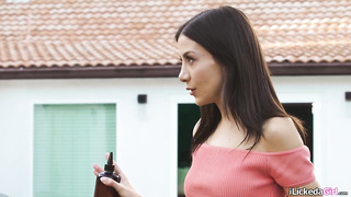 Girl/girl camera guy pummels puny models