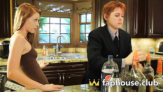 Buxomy red-haired high on HARD-CORE-rated porno after winning monstrous at undress poker with her g/g ladies, heading out... (Aaliyah Love, Daisy Layne, Lily Cade, Pepper Kester, Sovereign Syre)