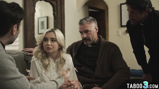 Priests demonstrate the right direction to teenager