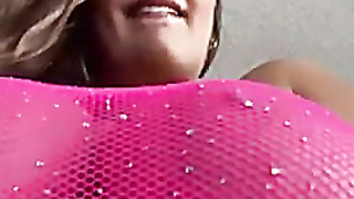 BiancaBTS pinkish fish net high-class