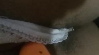 Lil' Ebony Teenie Frolicking with her Cootchie while no ones Home.