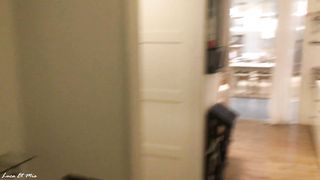 Risky Public Tear Up at IKEA - we get Caught ! French Inexperienced