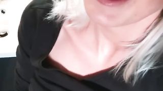 Steaming Blondie Privately Finger Penetrates in the Shower to Ejaculation - LeoniePur