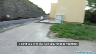 Public Agent Slender Gal Lola Ebony in Public Instruct Track Drill