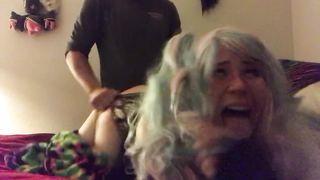 Ahegao Goddess Tira Part gets her Fuckbox Ravaged Rock Hard by Parent