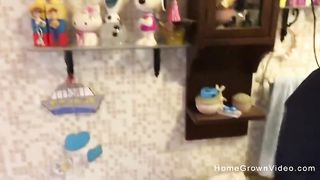 Buxomy Wifey gets Leaned over and Pounded by a Thick Spunk-Pump