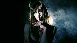 Fortuneteller Teenager in the Woods Turns into a Succubus Insane for Satan Spunk