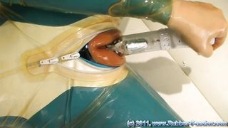 Spandex Bi-Atch Wank with Protection Twat