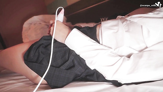 Rookie Teaching gets Wild! Hitachi on Pearl for Mighty Onanism, Too Goo...