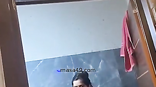 Indian Akka Bathing And Dressing Up