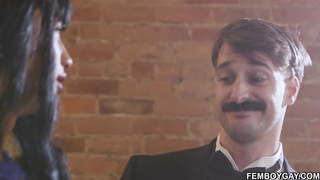 Prom Femboy Tag Teamed by his Mates!