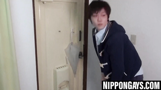 Hisoka Botan pops while Ninja barebacks him deep