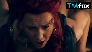 Lucy Lawless Funbags Sequence in Spartacus: Gods Of The Arena