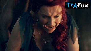 Lucy Lawless Funbags Sequence in Spartacus: Gods Of The Arena