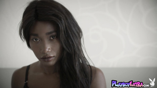 Certain ebony droplets off her undergarments
