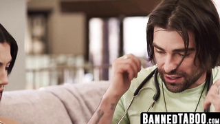 Successful Destiny's crazy physician roleplay with stepbrother's personal examination