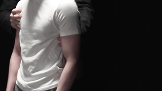 Aidan Fox's impatient fuck hole lubed and fuck stick pummeled by suited Legrand Grizzly