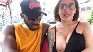 Big-boobed Thai COUGAR multiracial 3 way