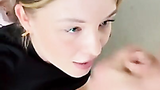 Peachypam Deep throat Completes With A Facial cumshot