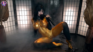 Sonya Vibe Bathed In Gold And Porked