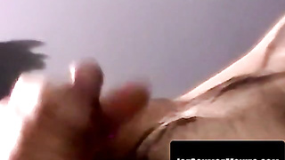 Sloppy blondie flaunts unshaved pubic hair and milks prick aggressively