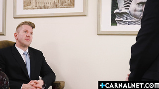 Miles Fallon introducing himself to Lucas Jake