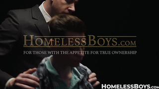 Suited Eli Bennet's ginormous fountain with suited Legrand Hairy man's boner