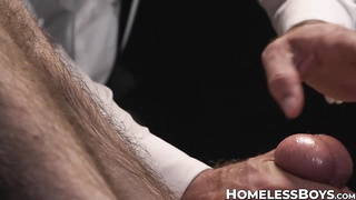 Jaden Desires' squeals in a fake penis sesh with bearded Felix Kamp