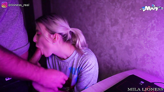 Step-dad Banged His Daughter-in-law During the Broadcast. Good-sized Cum shot on F...