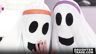 Selina Bentz and Juniper Ren hump with step-dads