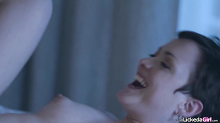 Thin sandy-haired bj's big black cock in a gloryhole