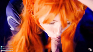 Scorching Biotch Asuka Langley. Grubby Suck off and Labia Internal ejaculation (Sara Yurikawa)