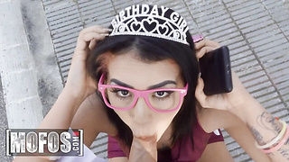 MOFOS - Kitty Love Gets Showered In Jizz While Jordi El Nino Polla Sings Glad Her