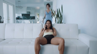 I caught my super-bitch nanny petting her self