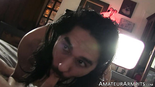 Unshaved Fellow Crisss and Antonio Hacienda deep throating Maxx Stoner