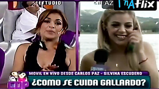 Silvina Escudero Bosoms, Swimsuit Vignette in Cuestion De Peso