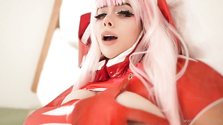 Momokun Fucking Her Cunny With A BIG BLACK COCK Fuck stick As Zero 2