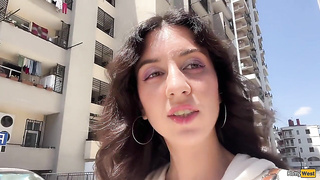 Sweetheart Katty West Asks Random Man to Jism on Her Face for a Public Cumwalk
