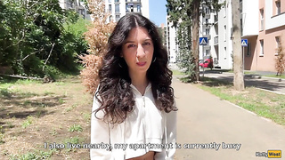 Sweetheart Katty West Asks Random Man to Jism on Her Face for a Public Cumwalk