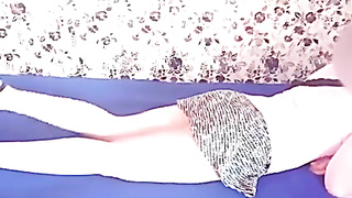 schoolgirl smashed from behind by her roomy