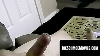 Yam-sized dicked youngster pummels knuckle to explosive ejaculation